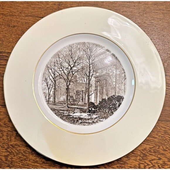 Set of 4 MIT Campus Buildings Commemorative Dinner Plates by Wedgwood 1952 LE - Picture 4 of 13